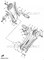 ARBRE A CAMES / CHAINE DE DISTRIBUTION pour Yamaha VIRAGO 1995