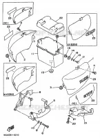 COUVERCLE LATERAL pour Yamaha VIRAGO 1996