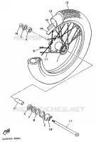 ROUE AVANT pour Yamaha VIRAGO 1996