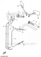 GUIDON ET CABLES pour Yamaha VIRAGO 1996