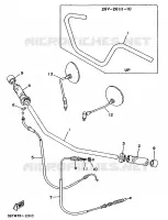 GUIDON ET CABLES pour Yamaha VIRAGO 1994