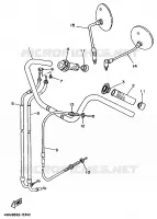 GUIDON ET CABLES pour Yamaha VIRAGO 1995