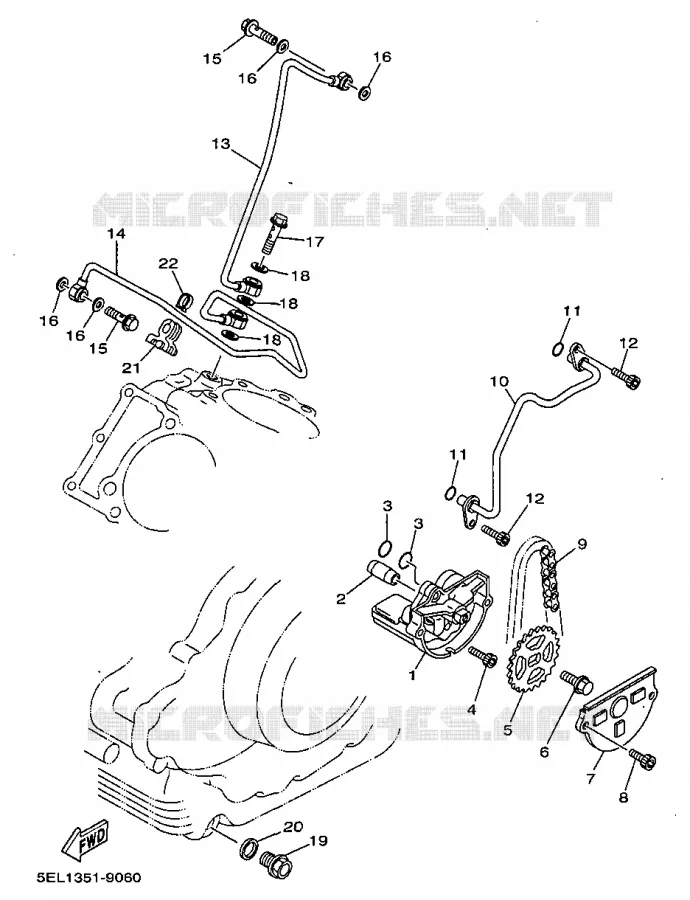 POMPE A HUILE Yamaha MOTO 1100 1999 DRAGSTAR  XVS1100