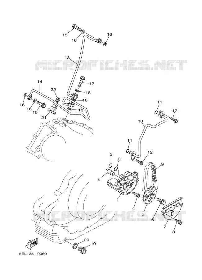 POMPE A HUILE Yamaha MOTO 1100 2001 DRAGSTAR  XVS1100A