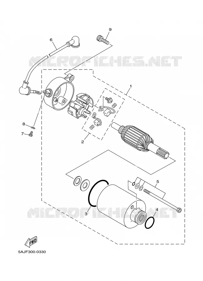 DEMARREUR Yamaha MOTO 125 2000 DRAGSTAR  XVS125
