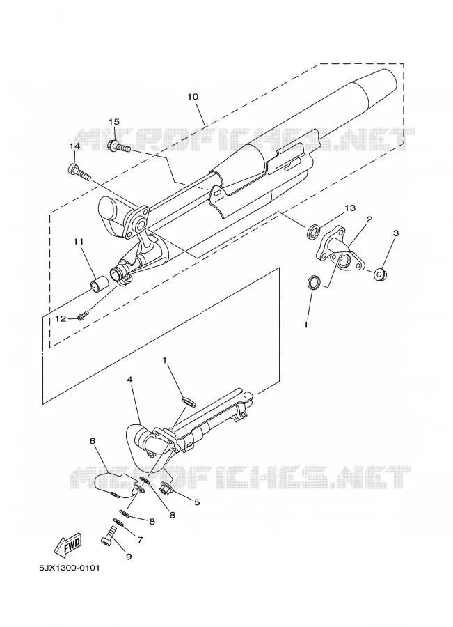 ECHAPPEMENT Yamaha MOTO 125 2004 DRAGSTAR  XVS125