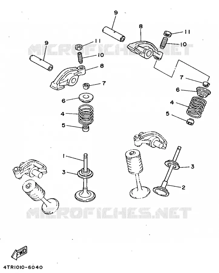 SOUPAPE Yamaha MOTO 650 1997 DRAGSTAR  XVS650