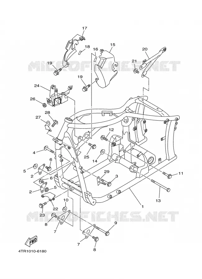 CADRE Yamaha MOTO 650 2000 DRAGSTAR  XVS650