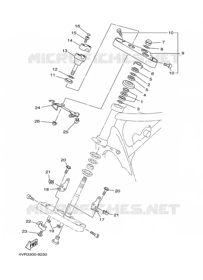DIRECTION Yamaha MOTO 650 2000 DRAGSTAR  XVS650