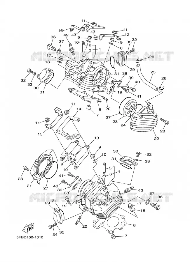 CULASSE Yamaha MOTO 650 2001 DRAGSTAR  XVS650
