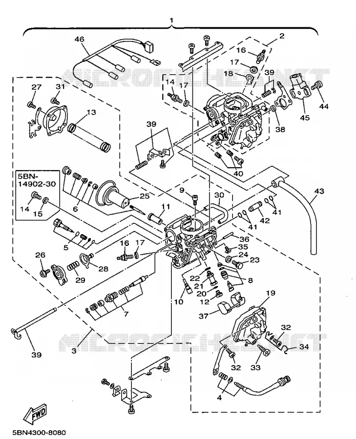 CARBURATEUR Yamaha MOTO 650 1998 DRAGSTAR  XVS650A