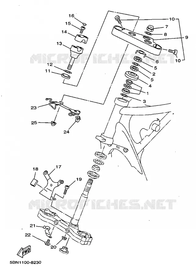 DIRECTION Yamaha MOTO 650 1998 DRAGSTAR  XVS650A