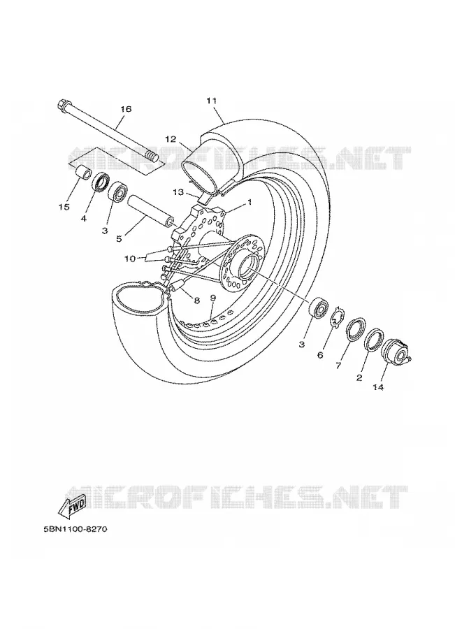 ROUE AVANT Yamaha MOTO 650 2000 DRAGSTAR  XVS650A