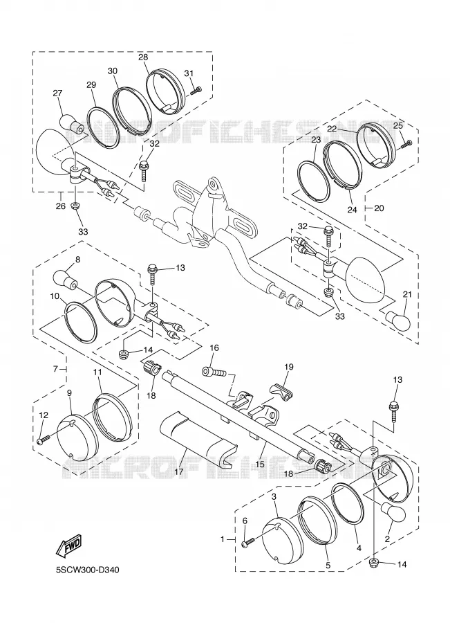 CLIGNOTANT Yamaha MOTO 650 2001 DRAGSTAR  XVS650A