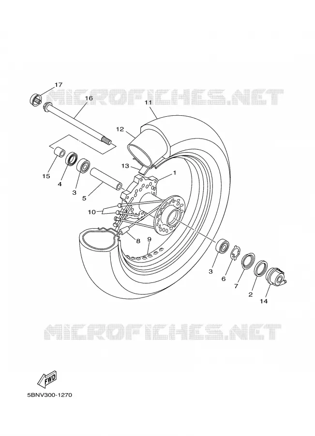 ROUE AVANT Yamaha MOTO 650 2001 DRAGSTAR  XVS650A