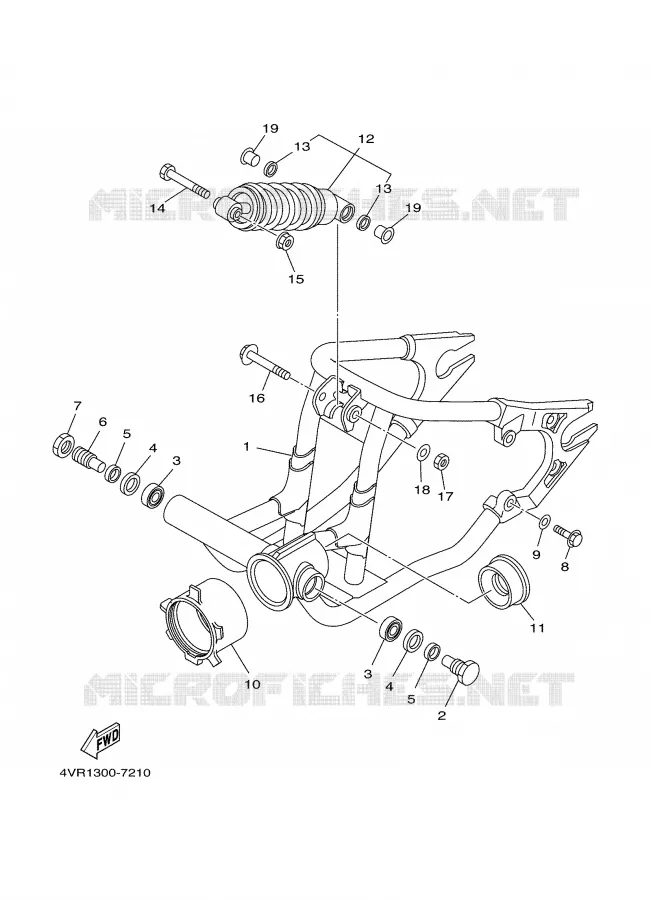 BRAS OSCILLANT / AMORTISSEUR Yamaha MOTO 650 2002 DRAGSTAR  XVS650A