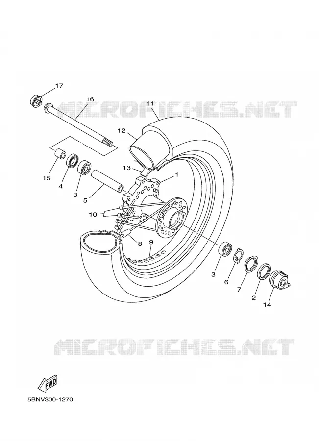 ROUE AVANT Yamaha MOTO 650 2002 DRAGSTAR  XVS650A