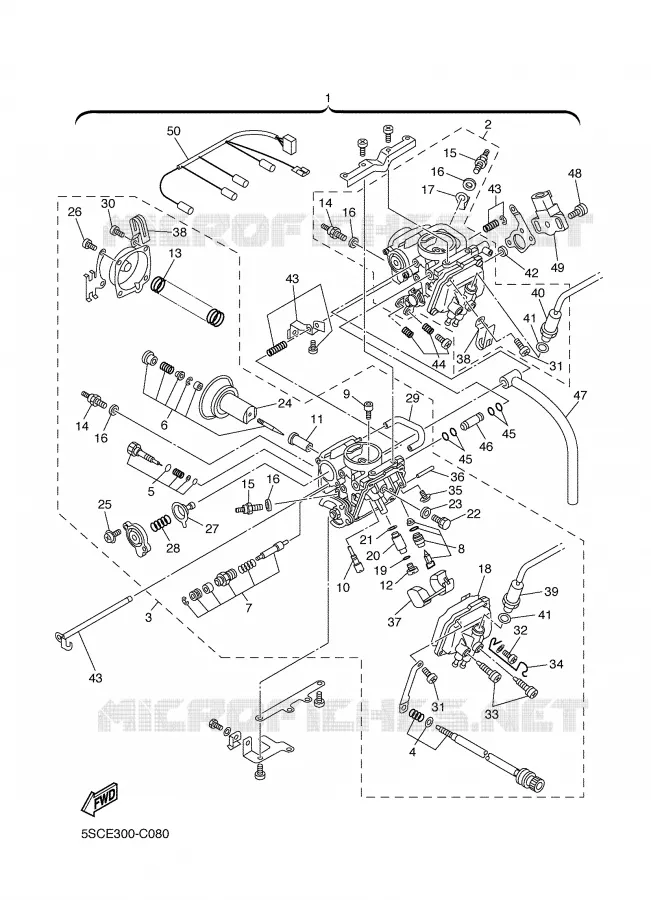 CARBURATEUR Yamaha MOTO 650 2005 DRAGSTAR  XVS650A