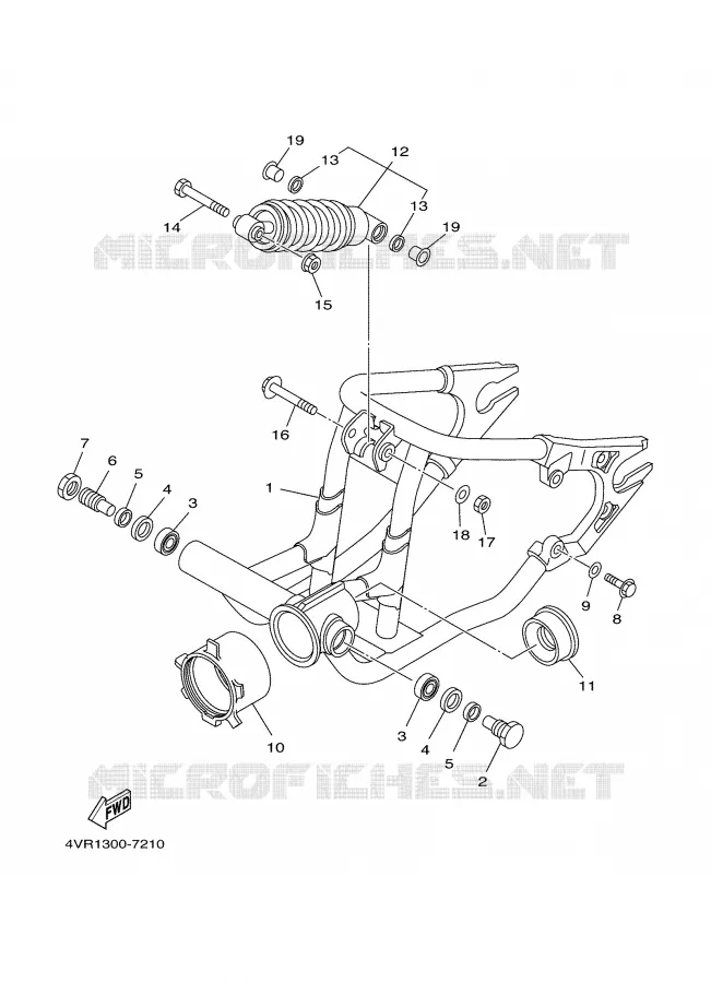 BRAS OSCILLANT / AMORTISSEUR Yamaha MOTO 650 1999 DRAGSTAR  XVS650A