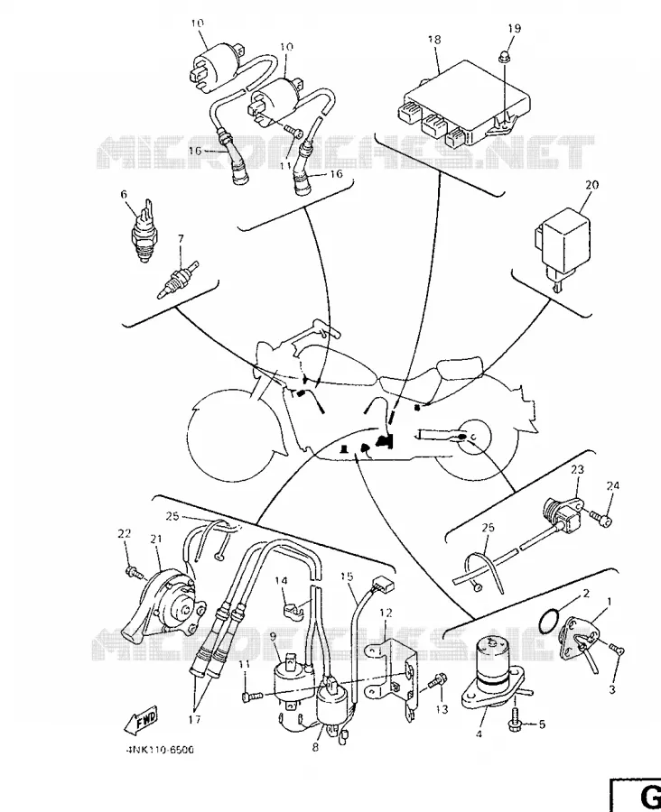 PARTIE ELECTRIQUE 2 Yamaha MOTO 1300 1996 ROYALSTAR  XVZ13AHC