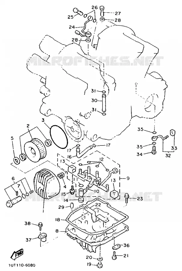 FILTRE A HUILE Yamaha MOTO 1300 1991 ROYALE VENTURE  XVZ13TD
