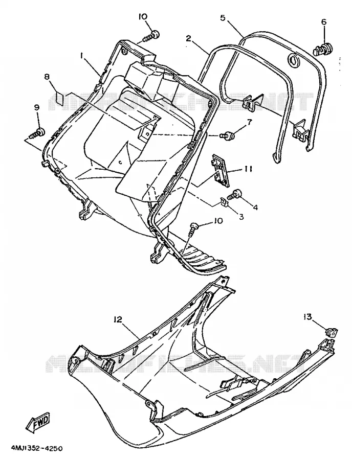 PROTEGE JAMBES Yamaha SCOOTER 50 1994 YA  YA50R