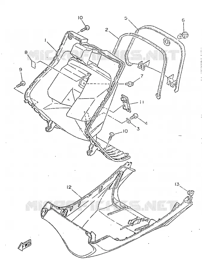 PROTEGE JAMBES Yamaha SCOOTER 50 1995 YA  YA50R