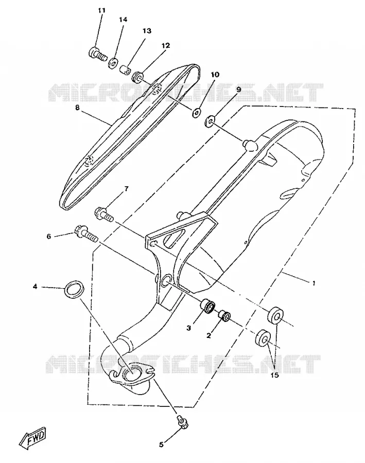 ECHAPPEMENT Yamaha SCOOTER 50 1996 YA  YA50R