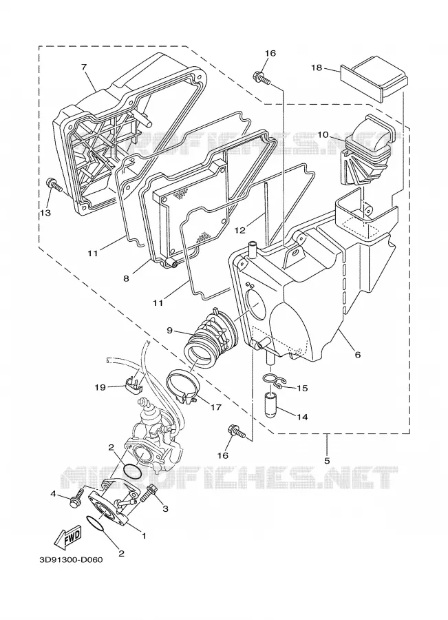 ADMISSION Yamaha MOTO 125 2008 YBR  YBR125ESD