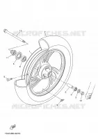 ROUE AVANT pour Yamaha YBR 2007