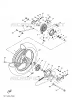 ROUE ARRIERE pour Yamaha YBR 2007