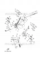 BEQUILLE / REPOSE PIEDS pour Yamaha YBR 2007
