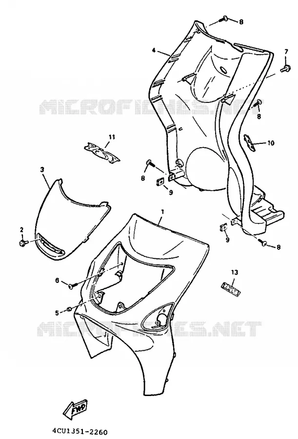 PROTEGE JAMBES Yamaha SCOOTER 50 1994 EVOLIS  YE50