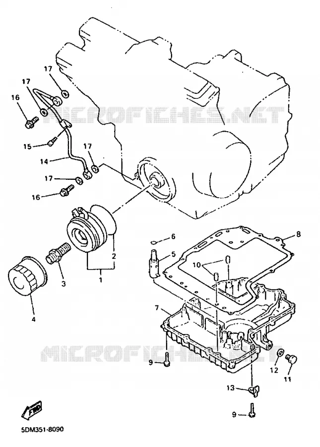 RADIATEUR D'HUILE / ECHANGEUR Yamaha SCOOTER 50 1998 FLIPPER  YH50