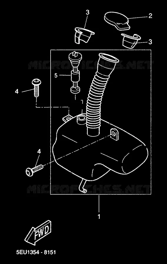 RESERVOIR A ESSENCE Yamaha SCOOTER 50 2000 FLIPPER  YH50