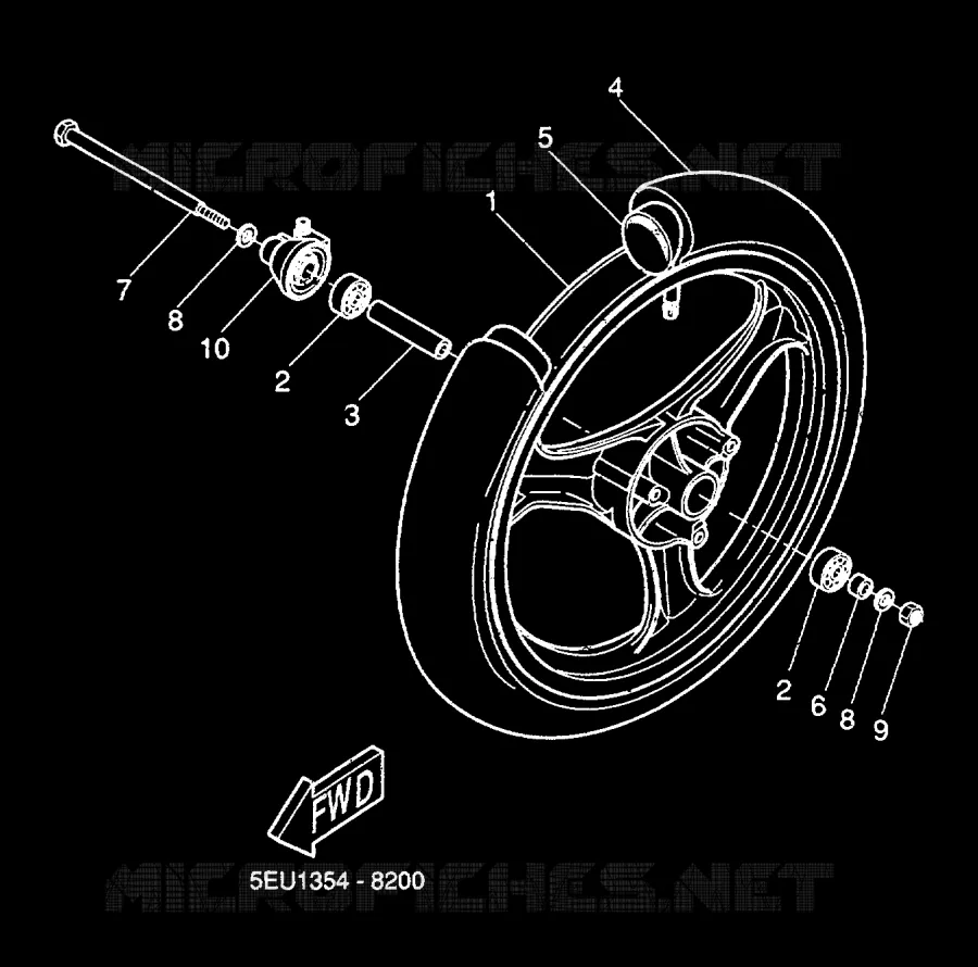ROUE AVANT Yamaha SCOOTER 50 2000 FLIPPER  YH50