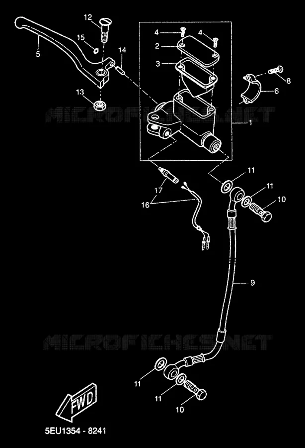 MAITRE CYLINDRE AVANT Yamaha SCOOTER 50 2000 FLIPPER  YH50