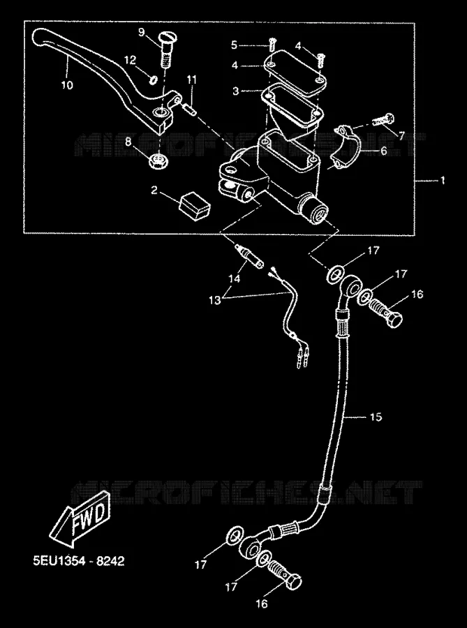 MAITRE CYLINDRE AVANT Yamaha SCOOTER 50 2000 FLIPPER  YH50