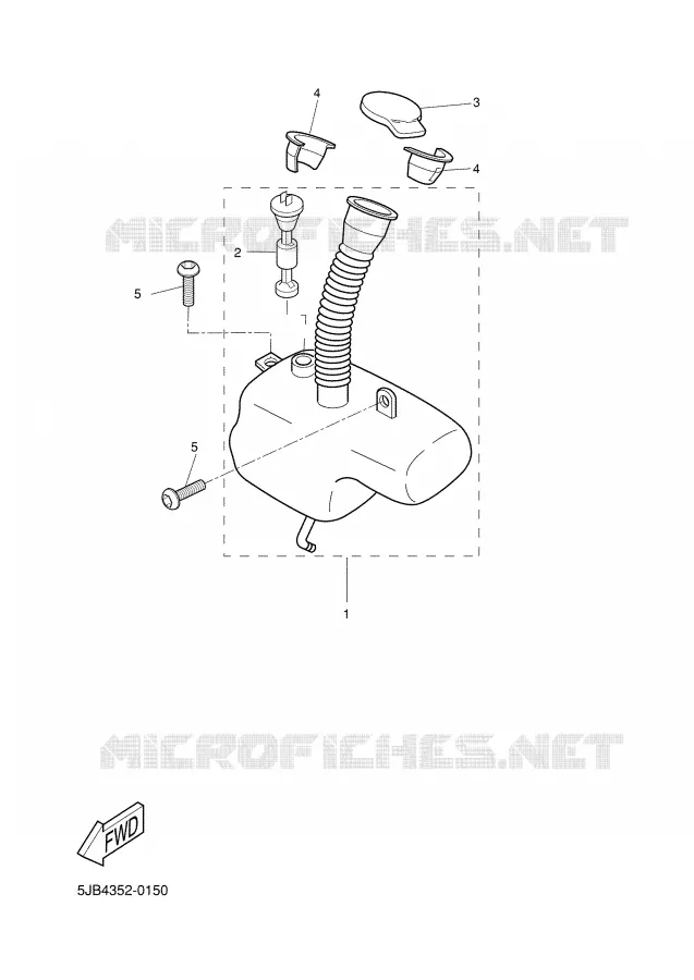 RESERVOIR D'HUILE Yamaha SCOOTER 50 2001 FLIPPER  YH50