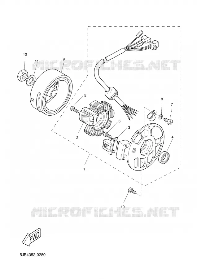 ALLUMAGE Yamaha SCOOTER 50 2001 FLIPPER  YH50