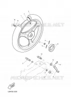 ROUE ARRIERE pour Yamaha WHY 2003