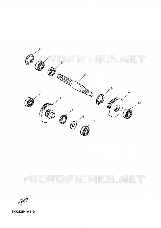 TRANSMISSION Yamaha SCOOTER 100 2003 NEO'S  YN100