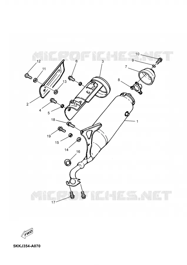 ECHAPPEMENT Yamaha SCOOTER 100 2003 NEO'S  YN100