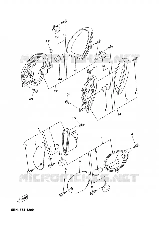 CLIGNOTANT Yamaha SCOOTER 50 2002 YN  YN50