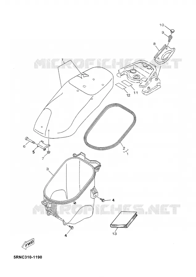 SELLE Yamaha SCOOTER 50 2002 YN  YN50