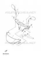 CARENAGES 1  pour Yamaha NEO'S 2004