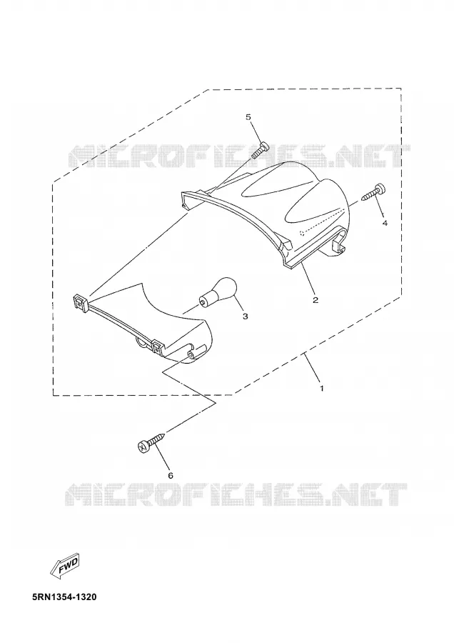 FEU ARRIERE Yamaha SCOOTER 50 2004 NEO'S  YN50