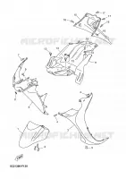 GARDE BOUE pour Yamaha NEO'S 2008