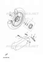ROUE ARRIERE pour Yamaha NEO'S 2008