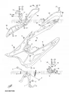 BEQUILLE / REPOSE PIEDS pour Yamaha NEO'S 2008